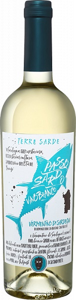 Вино Пассо Сардо Верментино ди Сардиния (Passo Sardo) сухое белое 0,75л Крепость 12,5%