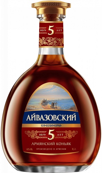 Коньяк Айвазовский (Cognac Aivazovsky) 5 лет 0,5л Крепость 40%