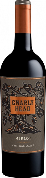 Вино Ноули Хэд Мерло (Gnarly Head Merlot) красное сухое 0,75л Крепость 14,5%