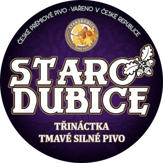 Пиво разливное Стародубице Тринактка Тмаве  (Starodubice Trinactka Tmava silno) темное 5,9% об литр