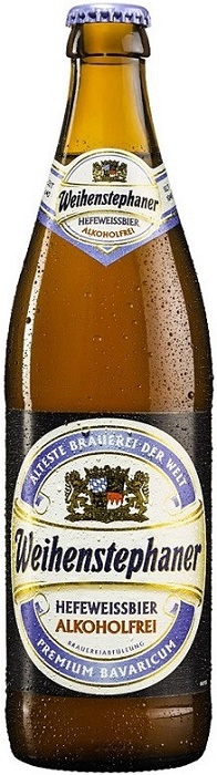 Пиво безалкогольное Вайнштефанер Хефевайссбир (Weihenstephaner Hefeweissbier) светлое 0,5л 0%