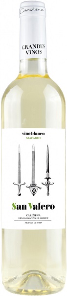 Вино Сан Балеро Бланко (San Valero Blanco) белое сухое 0,75л Крепость 12%