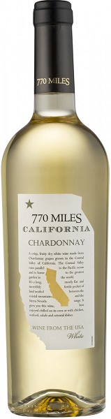 Вино 770 Миль Шардоне (770 Miles Chardonnay) белое сухое 0,75л Крепость 12,5%
