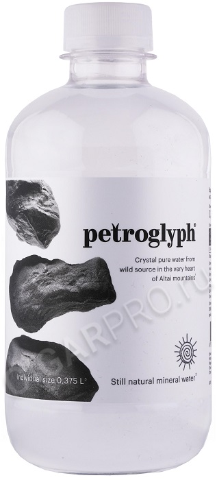 Вода Петроглиф (Petroglyph) минеральная газированная 0,375л в пластиковой бутылке