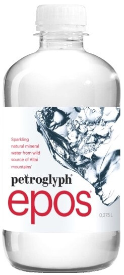 Вода Петроглиф Эпос (Petroglyph Epos Sparkling) минеральная газированная 0,375л пэт