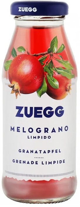 Сок Зунг Бар Гранат (Zuegg Bar Melograno) 200мл в стеклянной бутылке
