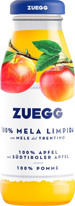 Сок Зунг Бар Яблоко (Zuegg Bar Mela) 200мл в стеклянной бутылке
