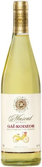 Вино Мускат де Гай-Кодзор (Muscat de Gai-Kodzor Sec) белое сухое 0,75л Крепость 13%