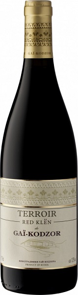 Вино Терруар Ред Клён де Гай-Кодзор (Terroir Red Klen de Gai-Kodzor) красное сухое 0,75л 14%