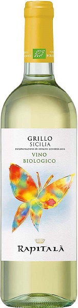Вино Рапитала Грилло Биолоджико (Rapitala Grillo Biologico) белое сухое 0,75л Крепость 13%