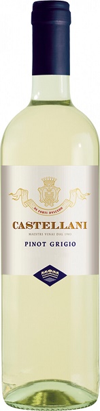 Вино Кастеллани Пино Гриджио (Castellani Pinot Grigio) белое сухое 0,75л Крепость 12%