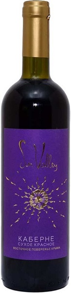 Вино Солнечная Долина Каберне (Solnechnaya Dolina Cabernet) красное сухое 0,75л Крепость 13%