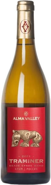 Вино Альма Валлей Траминер (Alma Valley Traminer) белое сухое 0,75л Крепость 14%