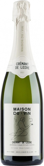 Вино игристое Мезон дю Вин Креман де Луар (Maison du Vin Cremant de Loire) белое брют 0,75л 11,5%