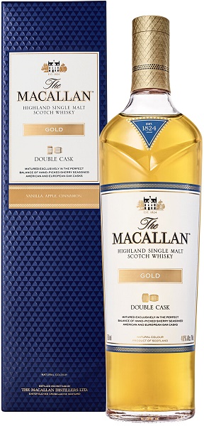 Виски Макаллан Дабл Каск Голд (Macallan Double Cask Gold) 0,75л Крепость 40% в подарочной коробке