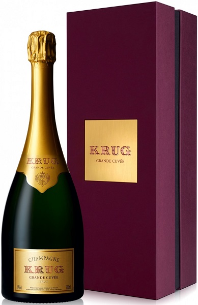 Шампанское Круг Гранд Кюве (Krug Grande Cuvee) белое брют 0,75л Крепость 12% в подарочной коробке