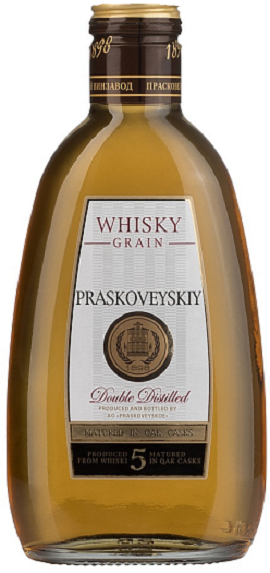 Виски Прасковейский зерновой (Praskoveysky whiskey) 5 лет 100мл Крепость 40%.