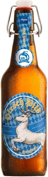 Пиво Хиршбрау Пилс Ориджинл (Der Hirschbrau Pils Original) светлое 0,5л Крепость 4,7%