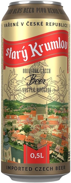 Пиво Старый Крумлов Драфт (Stary Krumlov Draught) светлое 0,5л 3,8% в жестяной банке