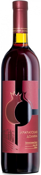 Вино Араратская Долина Гранатовое (Ararat Valley Pomegranate) красное полусладкое 0,75л Крепость 12%