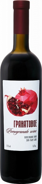 Вино Оганян Бренди Гранатовое (Ohanyan Brandy Pomegranate) красное полусладкое 0,75л Крепость 15%