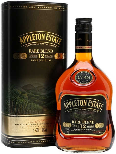 Ром Эпплтон Эстейт Рейр Бленд (Rum Appleton Estate Rare Blend) 12 лет 0,7л 43% в подарочной коробке
