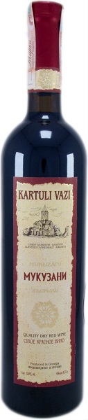 Вино Картули Вази Мукузани (Kartuli Vazi Mukuzani) красное сухое 0,75л Крепость 12%