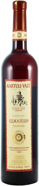 Вино Картули Вази Оджалеши (Kartuli Vazi Odzhaleshi) красное полусладкое 0,75л Крепость 10,5%