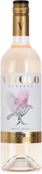 Вино Виволо ди Сассо Пино Гриджио Розато (Vivolo Pinot Grigio) розовое сухое 0,75л Крепость 12%