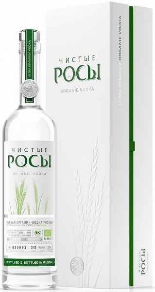 Водка Чистые Росы (Vodka Chistye Rosy) 0,7л Крепость 40% в подарочной коробке