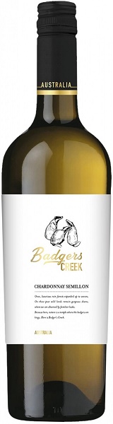 Вино Баджерс Крик Шардоне Семильон (Badgers Creek Chardonnay Semillon) белое сухое 250мл 12%