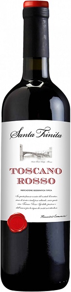 Вино Санта Тринита Тоскано Россо (Santa Trinita Toscano Rosso) красное сухое 0,75л Крепость 12%