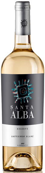 Вино Санта Альба Резерв Совиньон Блан (Santa Alba Reserva Sauvignon Blanc) белое сухое 0,75л 12,5%