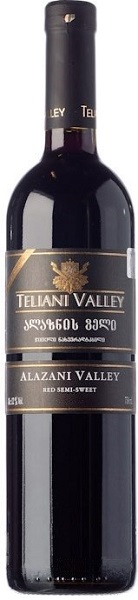 Вино Телиани Вели Алазанская Долина (Teliani Valley) красное полусладкое 0,75л Крепость 12%