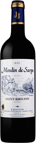 Вино Мулен де Сарп Сент-Эмильон (Moulin de Sarpe) красное сухое 0,75л Крепость 13,5%