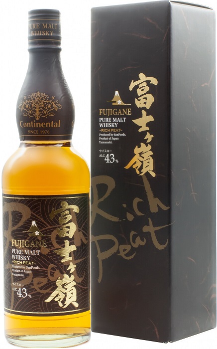 Виски Фудзигане Пью Молт Рич Пит (Fujigane Pure Malt Rich Peat) 3 года 0,7л 43% в подарочной коробке