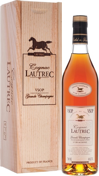 Коньяк Лотрек Гранд Шампань (LautrecGrande Champagne) VSOP 4 года 0,7л 40% в коробке