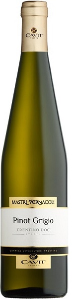 Вино Мастри Вернаколи Пино Гриджио (Mastri Vernacoli Pinot Grigio) белое сухое 0,75л Крепость 12,5%