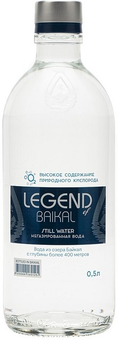 Вода Легенда Байкала  (Legend of Baikal) природная негазированная 0,5л в стеклянной бутылке