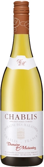 !Вино Домен де Маланде Шабли (Domaine des Malandes Chablis) 2015 г белое сухое 0,375л Крепость 13%