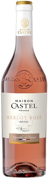 Вино Мезон Кастель Мерло Розе Пэи д’Ок (Maison Castel) розовое сухое 0,75л Крепость 12%