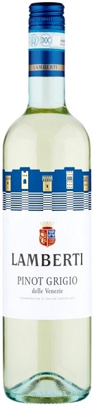Вино Ламберти Пино Гриджо делле Венецие (Lamberti Pinot Grigio) белое полусухое 0,75л Крепость 12%