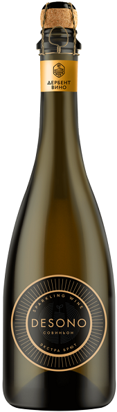 Вино игристое Дербент Дэсоно Совиньон (Derbent Desono Sauvignon) белое экстра брют 0,75л 10,5%