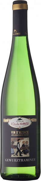 Вино Ле Ван де л'Онкль Анси Гевюрцтраминер (Le Vin de l'Oncle Hansi) белое полусухое  0,75л 13,5%