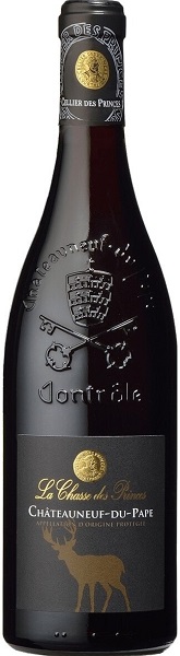 !Вино Ля Шас де Пранс Шатонеф-дю-Пап (La Chasse des Princes) красное сухое 0,75л Крепость 15%