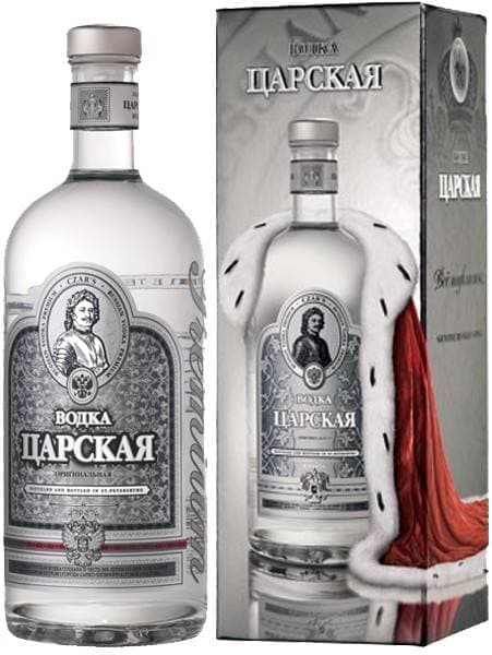 Водка Царская Оригинальная (Vodka Tsarskaja Original) 0,7л Крепость 40% в подарочной коробке