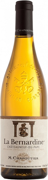 Вино М. Шапутье Шатонёф-дю-Пап Ла Бернардин Блан (M. Chapoutier) белое сухое 0,75л Крепость 13,5%