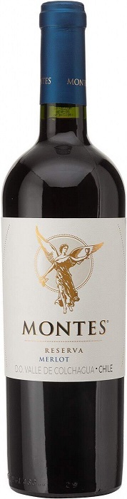!Вино Монтес Ресерва Мерло (Montes Reserva Merlot) красное сухое 0,75л Крепость 14,5%