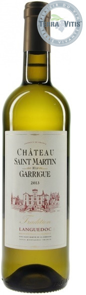 Вино Шато Сен-Мартан де ля Гарриг (Chateau Saint Martin Organic Wine) белое сухое 0,75л 13,5%