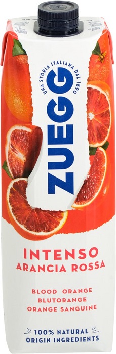 Сок Цуегг Бар Красный апельсин (Zuegg Bar Arancia Sanguinello) апельсиновый без сахара 1л